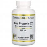 California Gold Nutrition Bee Propolis 2X Concentrated Extract 500 mg - 240 Veggie Caps