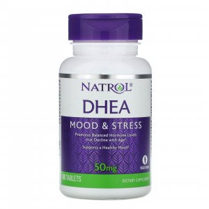 حبوب dhea 50 لتحسين الصحة الجنسية وتخفيف التوتر من Natrol - 60 قرصًا