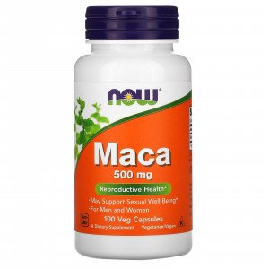 NOW Foods Maca 500 mg vegetarian dietary supplements - 100 Veg Capsules