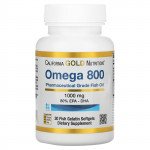 كبسولات اوميجا 3 800 لتقوية الذاكرة Omega3 Fish Oil California Gold Nutrition 100 مجم 30 كبسولة